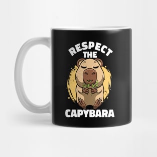 Respect The Capybara Lover Rodent Cute Animal Funny Capybara Mug